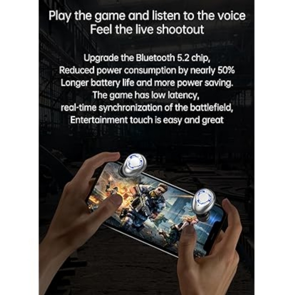 ReservedNIB NEW True Wireless Bluetooth 5.3 Earbuds Waterproof & Touch Control - Picture 5 of 6